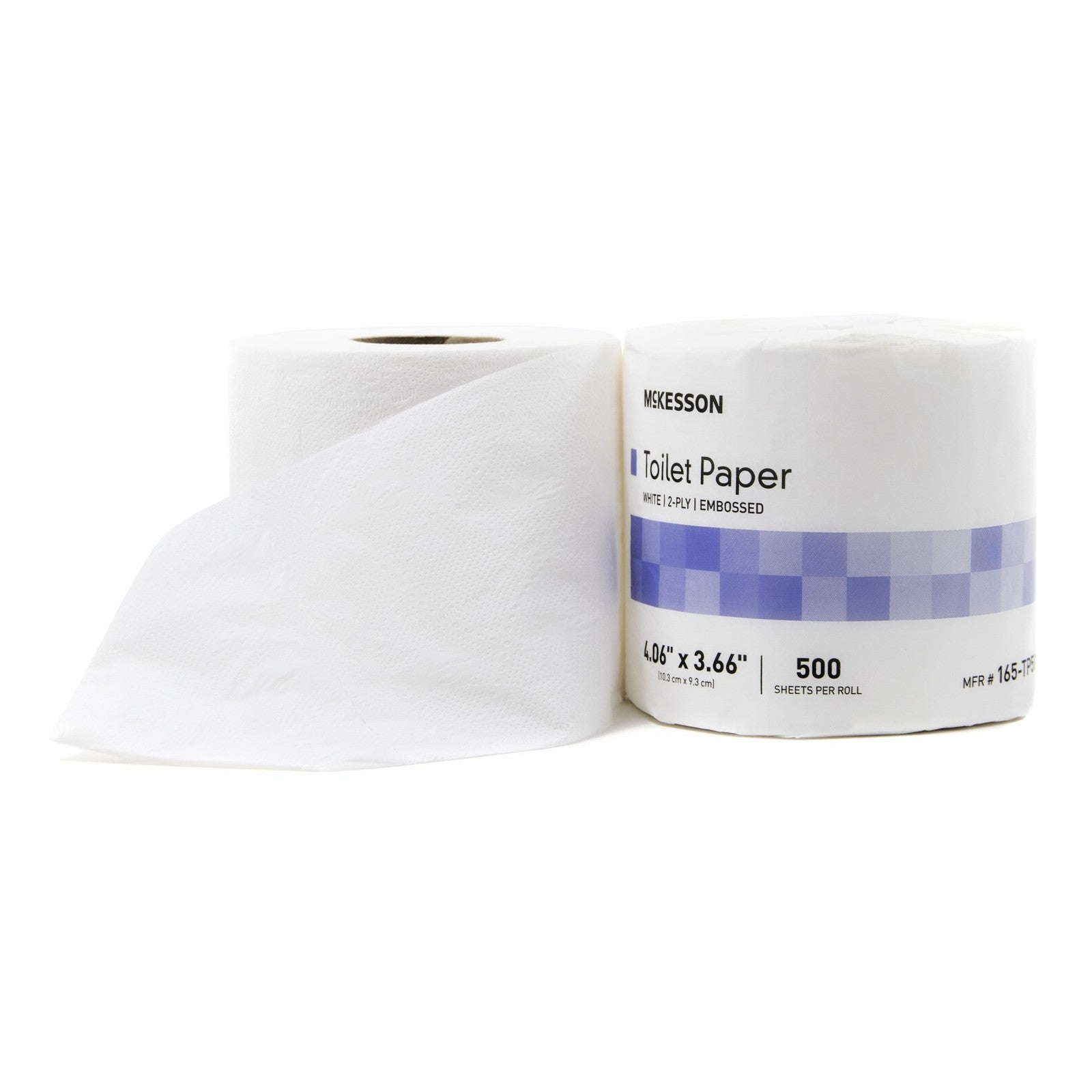 Toilet Paper Tissue 2 Ply White 165-TP500 Up to 500 Sheets 15 Rolls